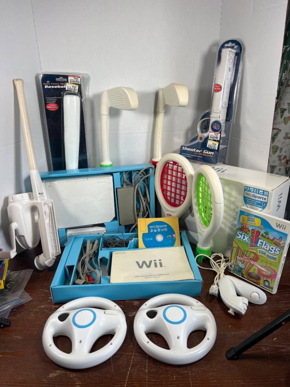 Nintendo Wii Console Bundle With Accessories Games & Sports Attachments Tested
